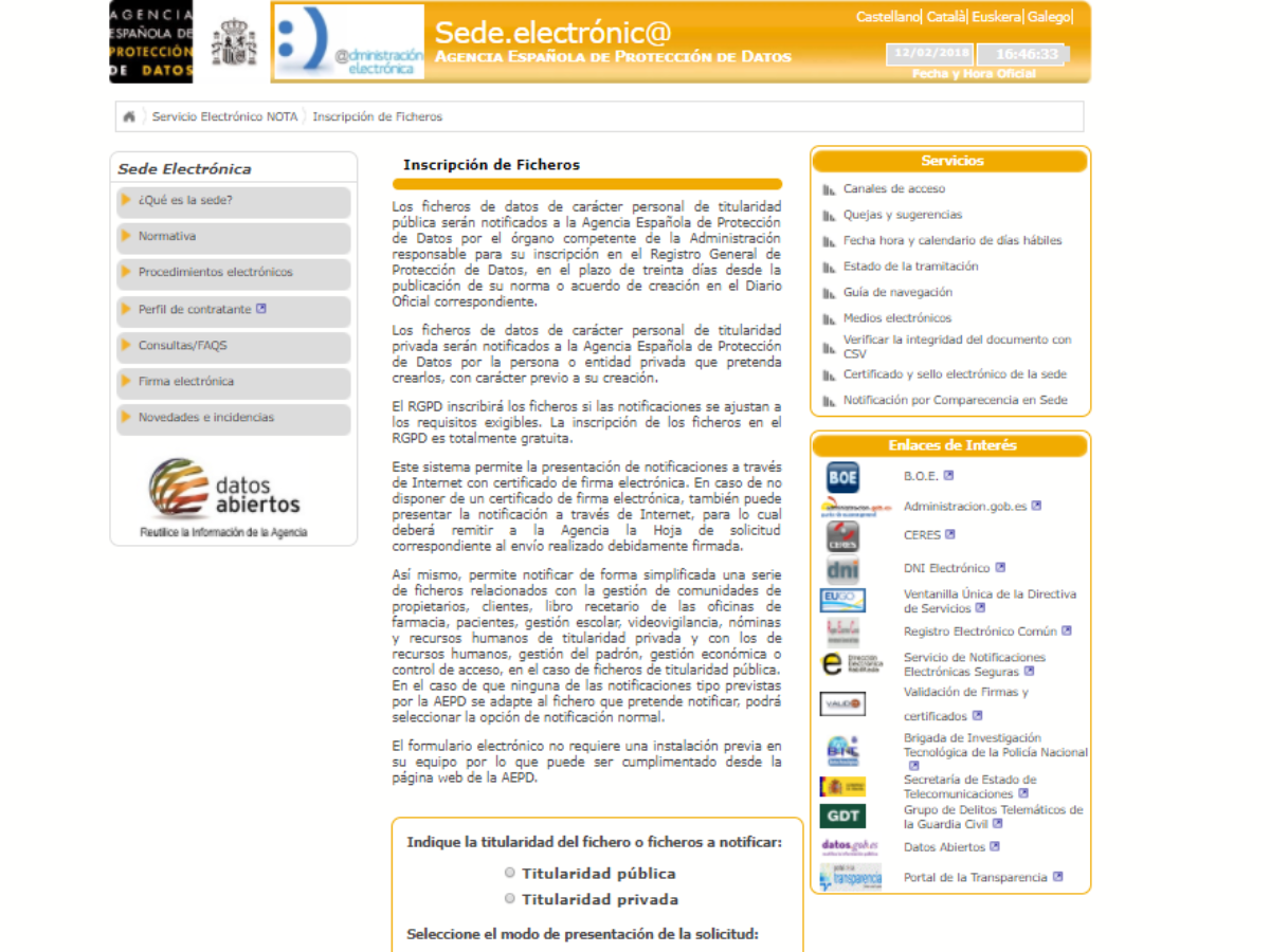 Dar De Alta O Baja Un Fichero En La Aepd Agencia De Protección De Datos Formulario Nota Smythsys It Consulting