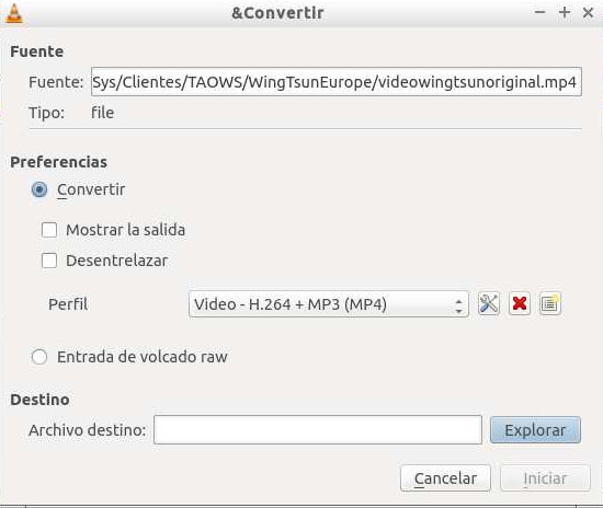 Factura recepción activación VLC para convertir vídeos de formato o cambiar la resolución - SmythSys IT  Consulting