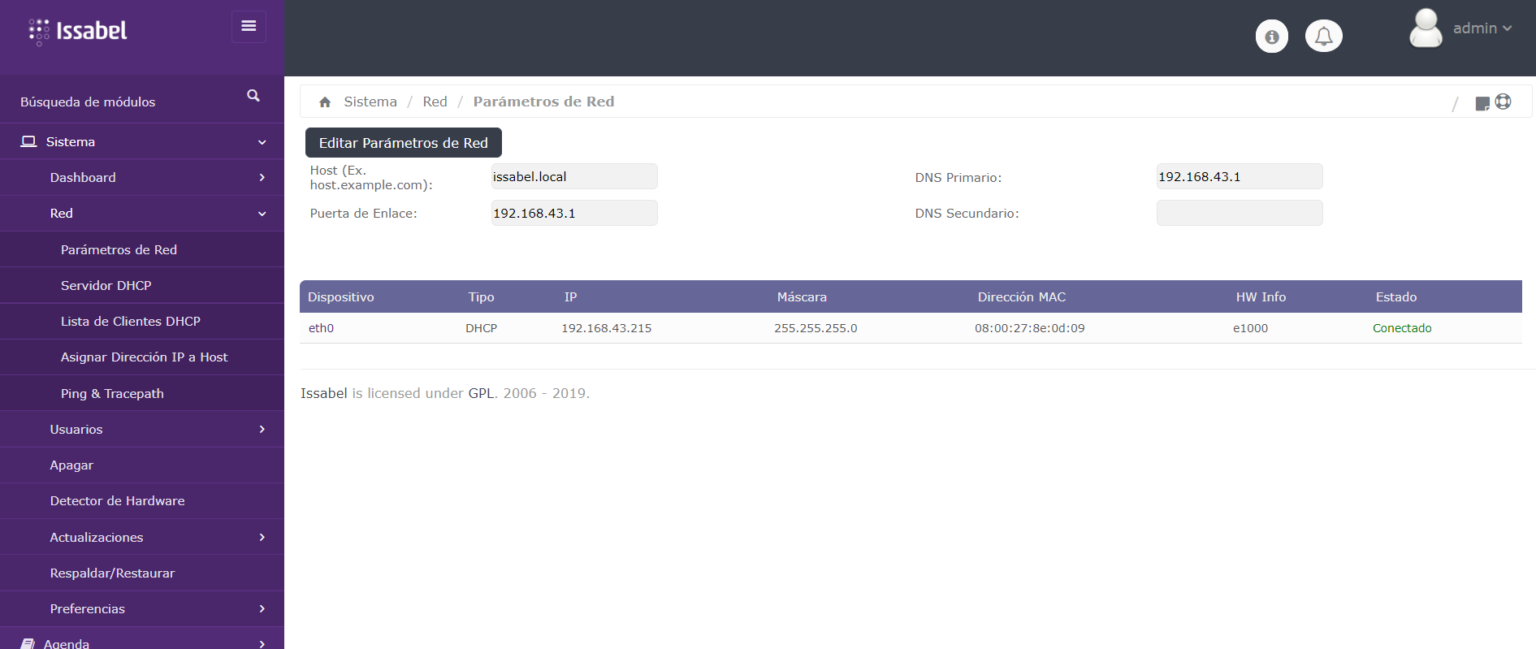 Cómo cambiar la IP de un PBX Issabel por línea de comandos y por web