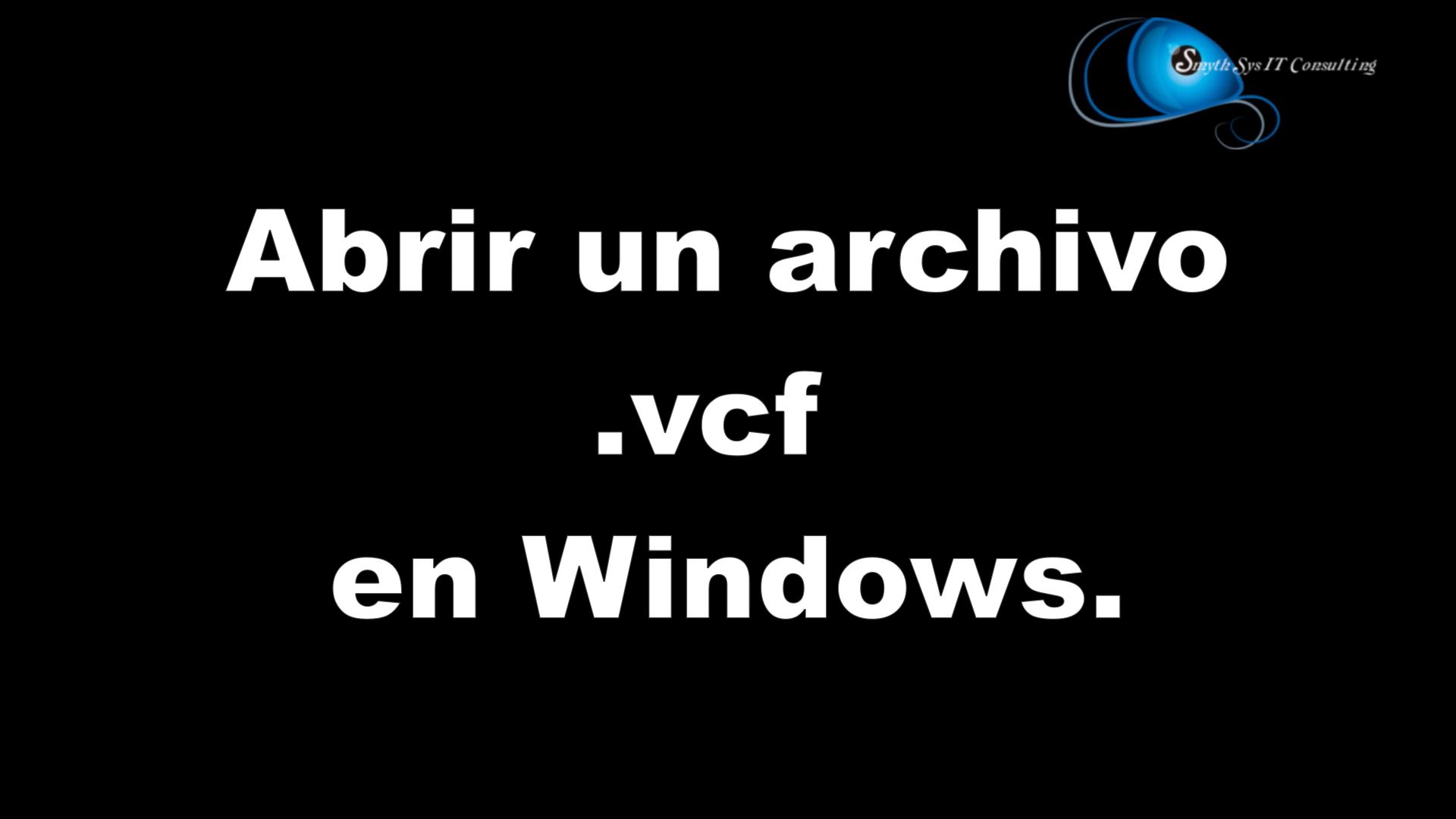 pañuelo de papel fuegos artificiales fútbol americano Cómo abrir un fichero .vcf en Windows. - SmythSys IT Consulting